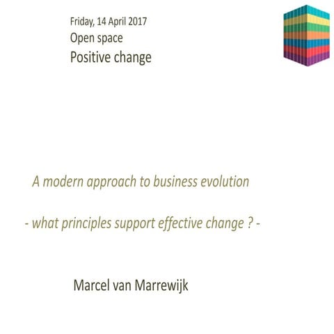 A Modern Approach to Business Evolution