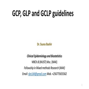 Gcp,glp,gclp presentation