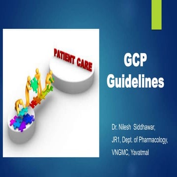 Gcp guidelines