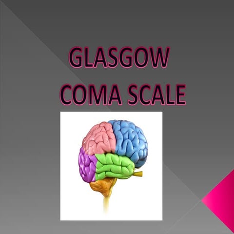 GCS Glasgow coma scale in neurological system