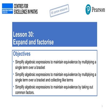Factorising | PPTX