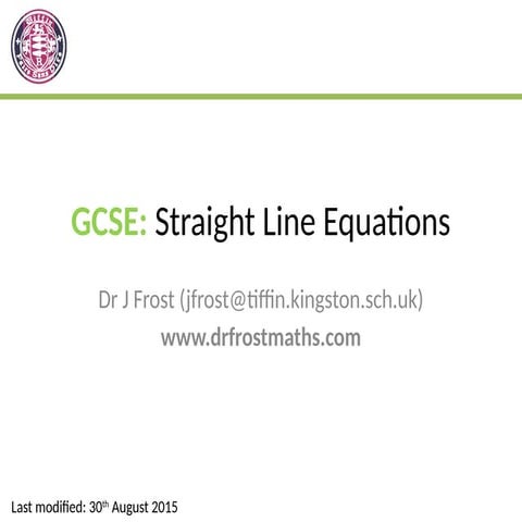 General sCienceSE1015-StraightLines.pptx