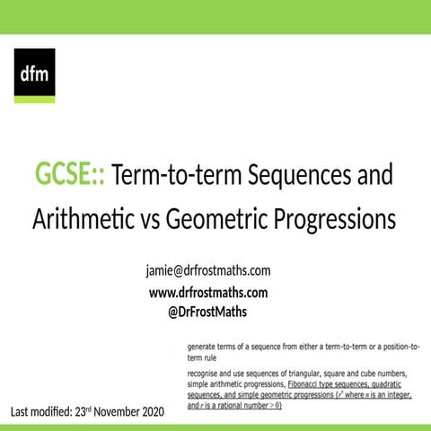 GCSE-TermToTermGeometricProgressions.pptx