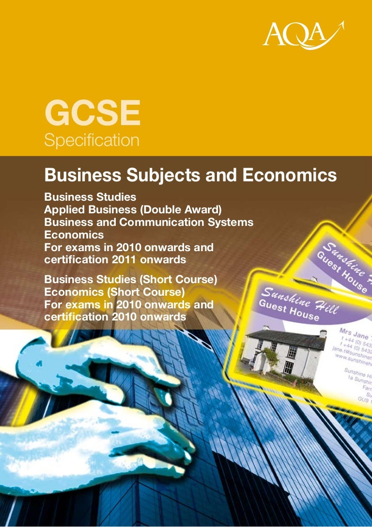 gcse business specs