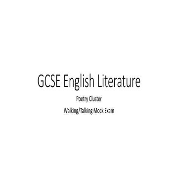 AQA GCSE Eng. Lit