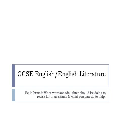Gcse English Online Presentation
