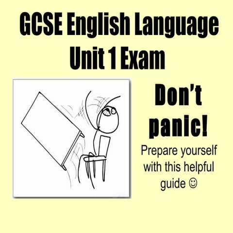 Gcse english unit 1