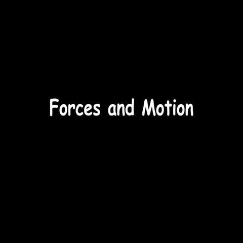 Gcse forces and motion