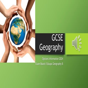 GCSE Geography - Year 9 Options Process 2024