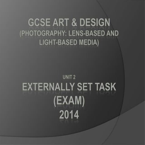 BishopLuffa GCSE photography exam support 2014 