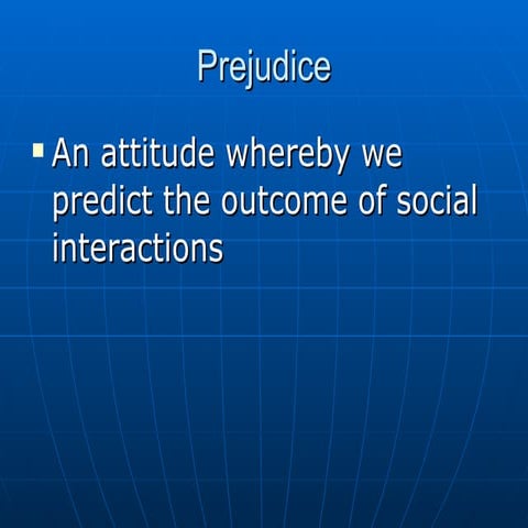 Gcse Prejudice 1