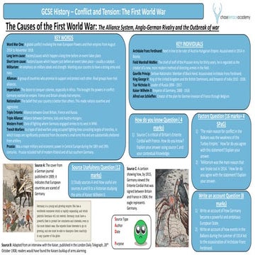 GCSE_WW1 powerpoint and info to help for exams | PDF