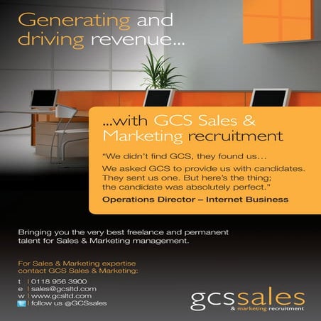 Gcs Sales&amp;Marketing Flyer
