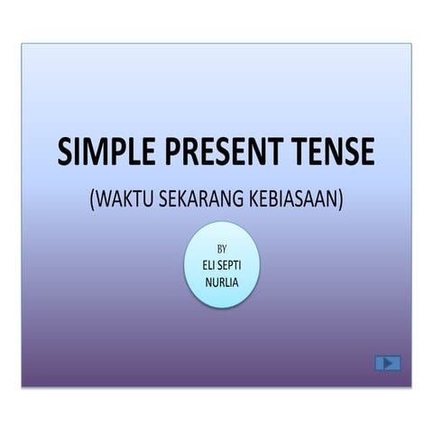 SIMPLE PRESENT TENSE | PPTX
