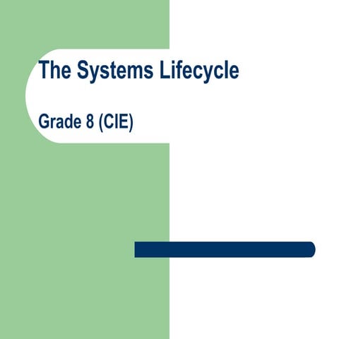Gd 11 systems life cycle