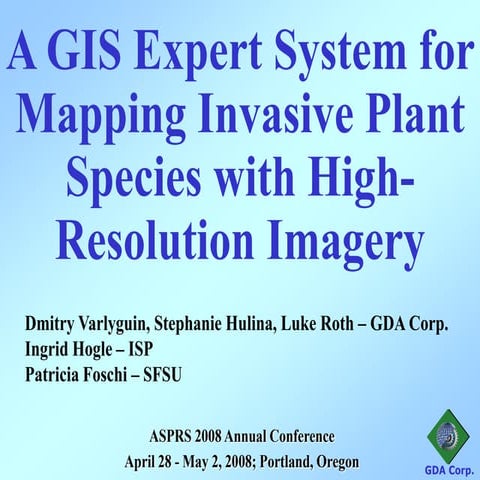 GDA Invasive Species Study
