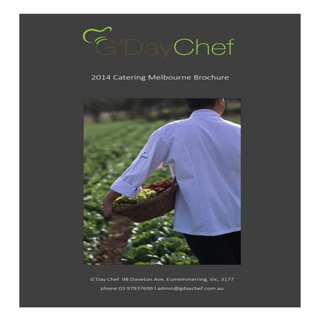 Catering in Melborne Brochure 2014