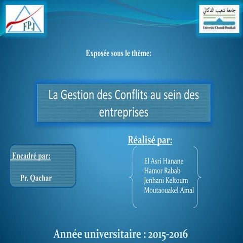 La gestion des conflits 
