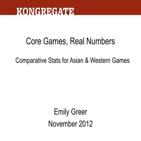 Core Games, Real Numbers: Asian & Western Games