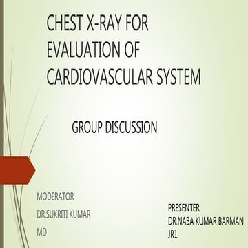 chest xray of cardiovascular disease PPT