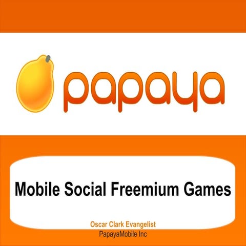 GDC Mobile Social Freemium Games