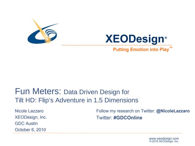 Fun Meters: Data Driven Design for ...