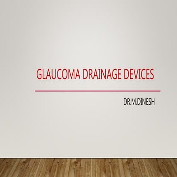 Glaucoma drainage devices