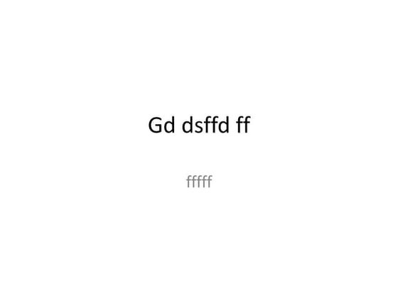 Fdf | PPTX
