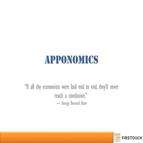 Apponomics : The Economics of Mobile Apps