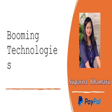 PPT from Google Developer Groups on Emerging Technologies