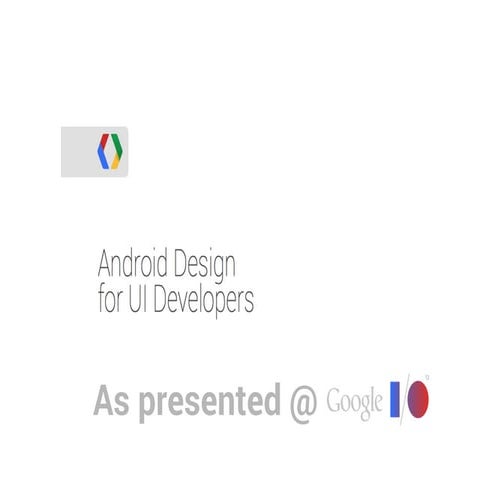 Gdg   android design for ui developers