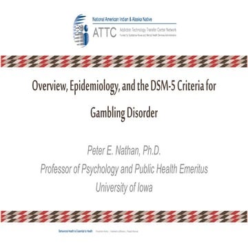 DSM-5 Criteria for Gambling Disorder