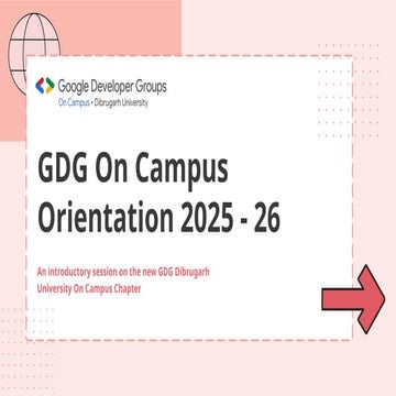 GDG on Campus Dibrugarh Chapter Introduction