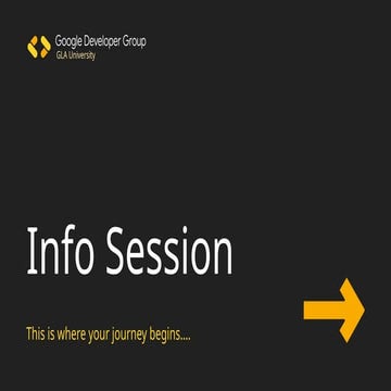 GDGoC Intro PPT Info Session Presenation | PPTX