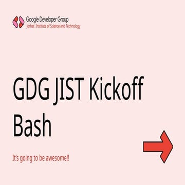 GDG on Campus JIST Introductory Session.