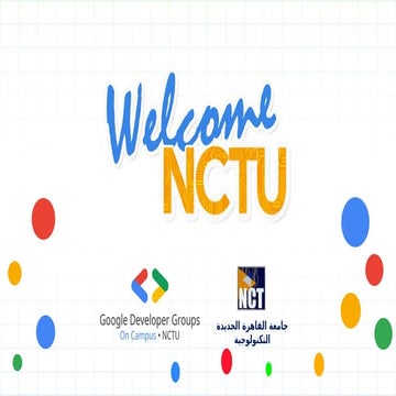 Google Developer Groups on Campus: NCTU Info Session
