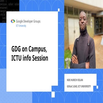 GDG on Campus ICT-U ~ Info Session - 2024