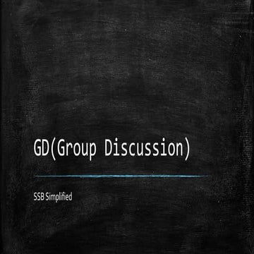 GD(Group discussion) in SSB Explained