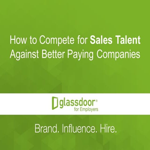 How to Compete for Sales Talent