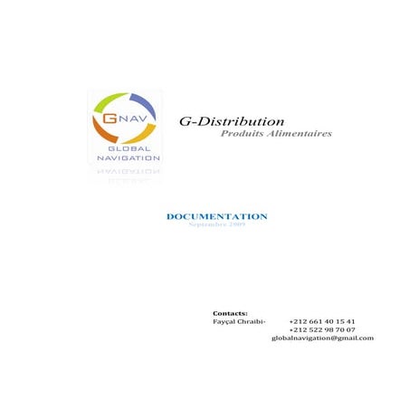 GNAV DATABASE CATALOG 2010 for Morocco | PPT