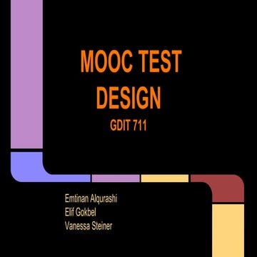Gdit711 mooc test design