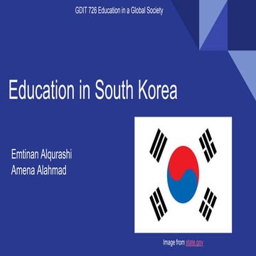 Gdit 726 education in a global society, south korea