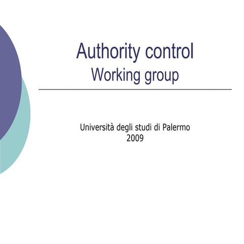 Authority control e Unimarc
