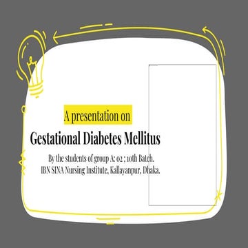 Gestational Diabetes Mellitus | PPTX