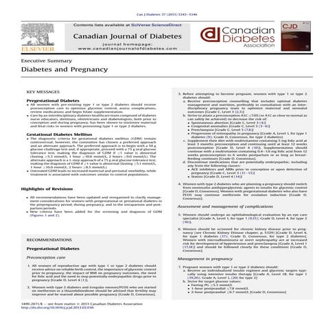 Philippine CPG on Diagnosis & Screening for Gestational Diabetes | PDF