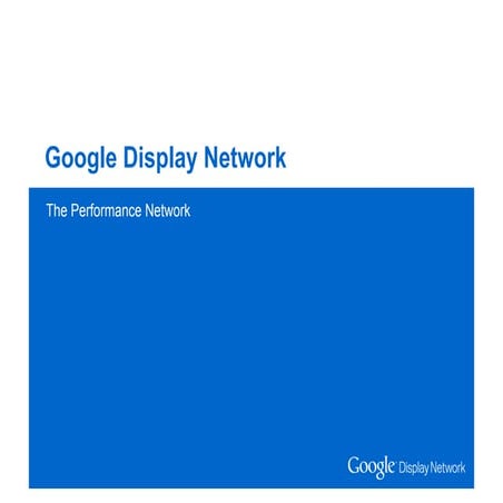 Google Display Network - Searchstrategies 2010 - Pascal van Laere