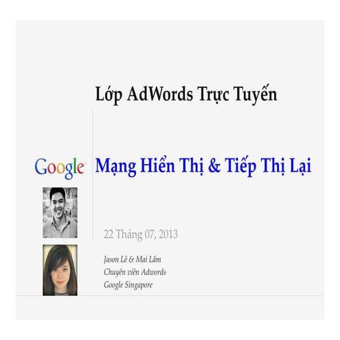 Học quảng cáo Google: Mạng hiển thị và tiếp thị lại - Share lại bởi SB MEDIA ...
