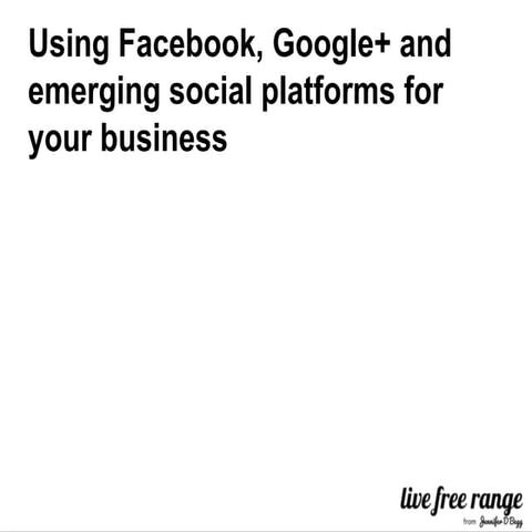 Facebook, Google Plus and Emerging Social Platforms