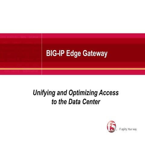 BIG-IP Edge Gateway