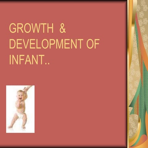 Growth and Development of Infant and milestones